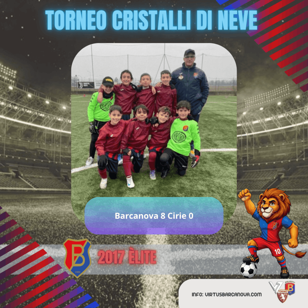 Barcanova U9 2017 Elite Torneo Cristalli Di Neve Barcanova 8 Cirie 0