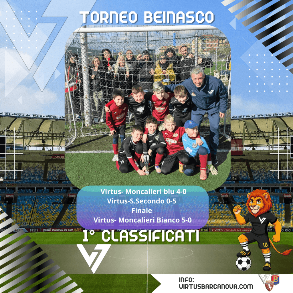 Torneo Beinasco 1° Classificati Virtus Moncalieri Blu 4 0 Virtus S.Secondo 0 5 Finale Virtus Moncalieri Bianco 5 0