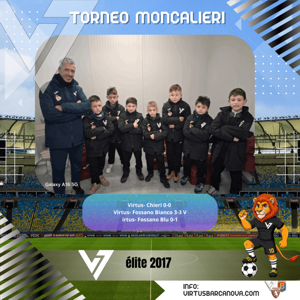 Torneo Moncalieri Gruppo Elite 2017 Virtus Chieri 0 0 Virtus Fossano Bianco 3 3 Virtus Fossano Blu 0 1