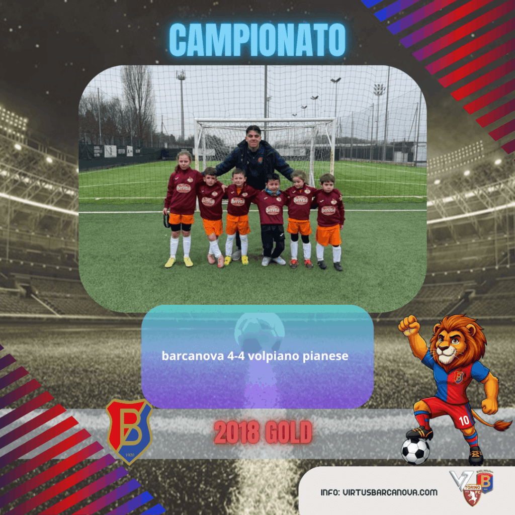 2018 GOLD ❤️💙 Campionato Barcanova 4 4 Volpiano Pianese