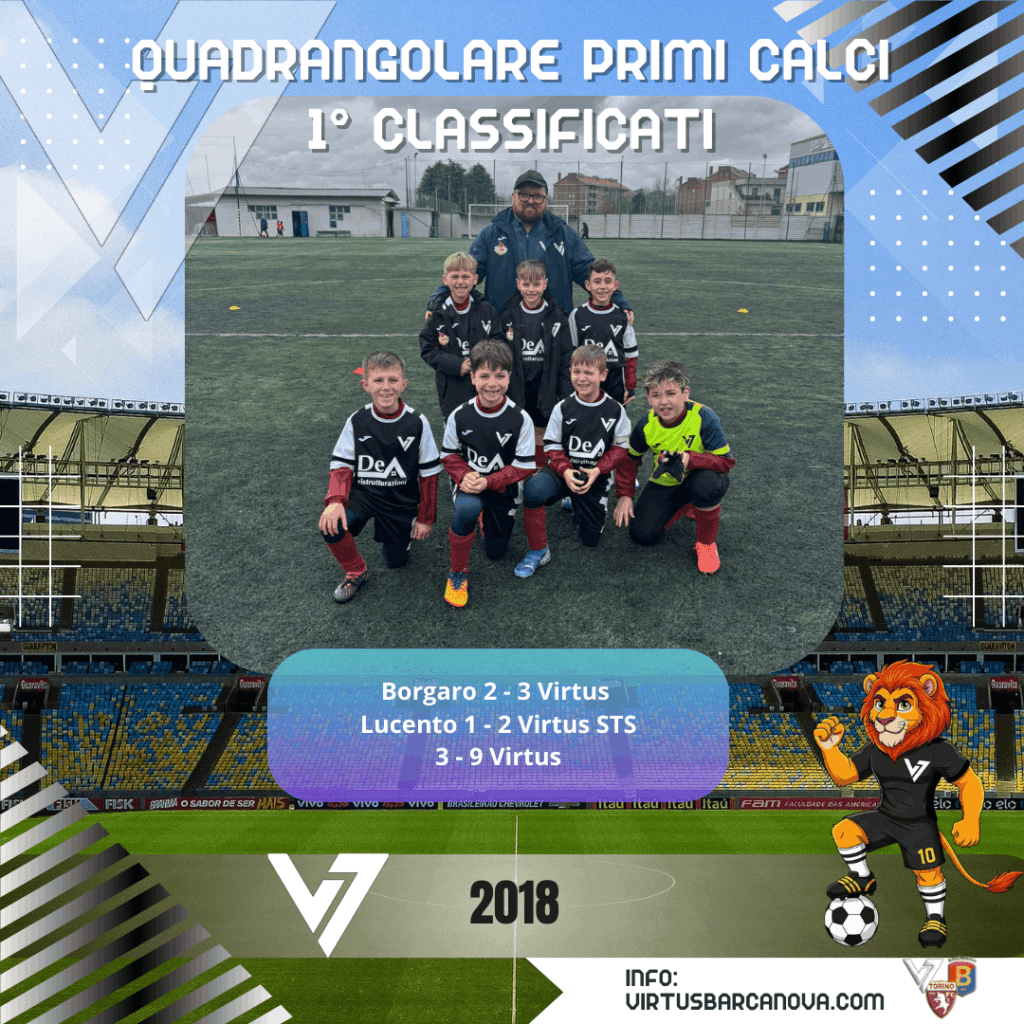 2018 Quadrangolare Primi Calci Borgaro 2 3 Virtus Lucento 1 2 Virtus STS 3 9 Virtus 1° Classificati