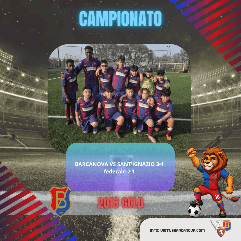 2013 GOLD BARCANOVA VS SANTIGNAZIO 3 1…. Federale 2 1…