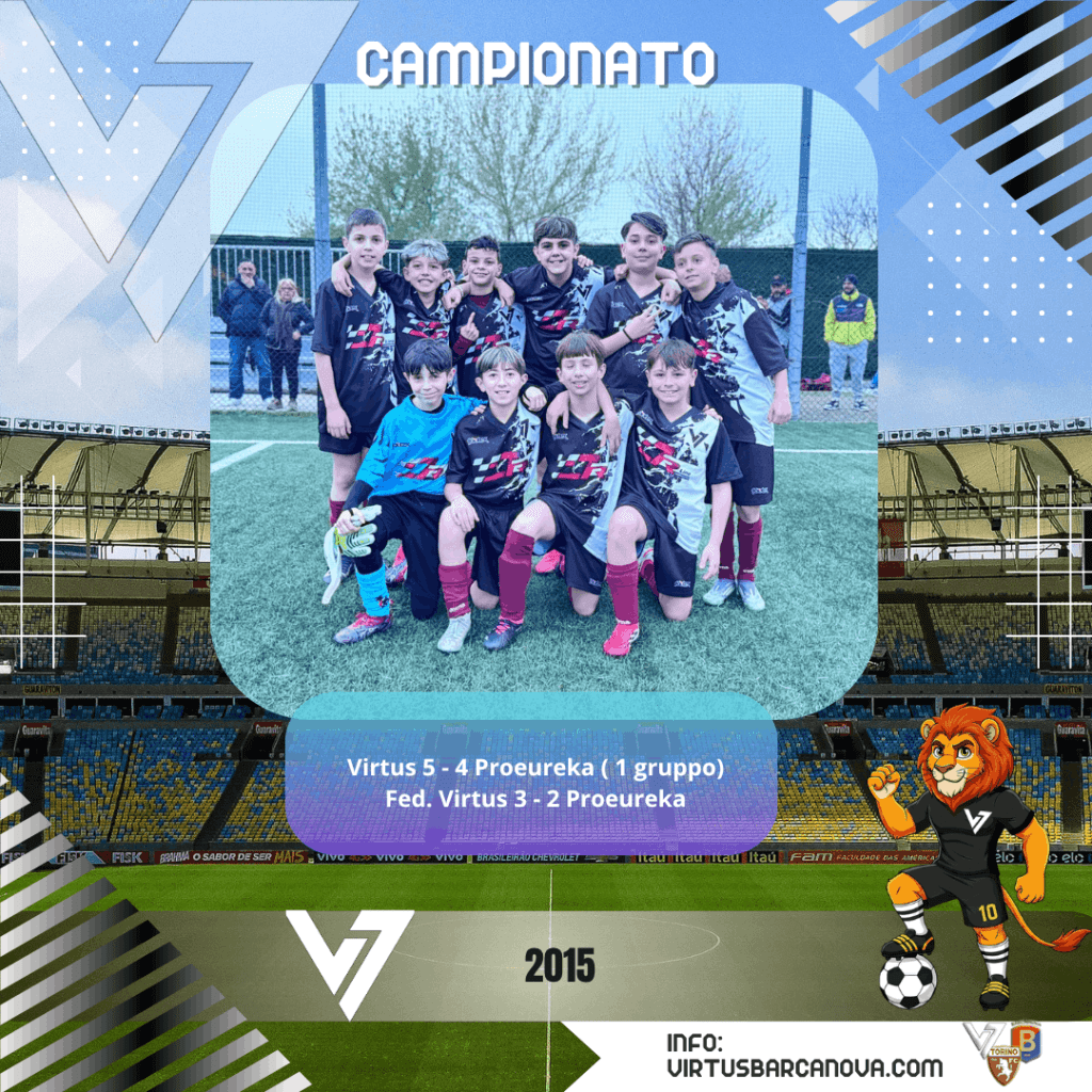 2015 Pulcini Gir. H Ris. Virtus 5 4 Proeureka 1 Gruppo Fed. Virtus 3 2 Proeureka