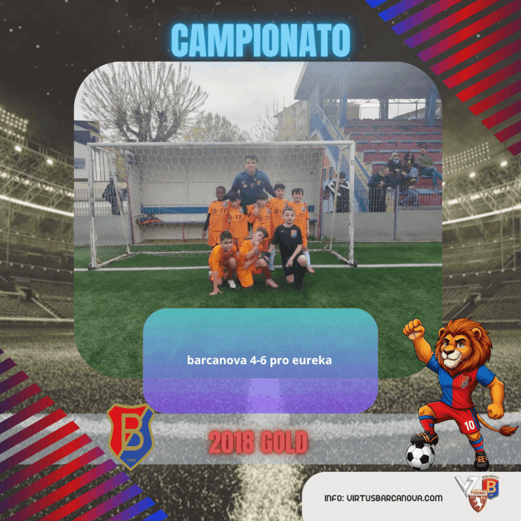 2018 GOLD ❤️💙 Campionato Figc Barcanova 4 6 Pro Eureka
