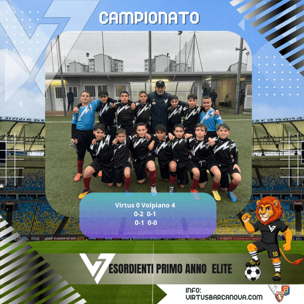 Campionato Esordienti Primo Anno Gruppo Elite Mister Usai Virtus 0 Volpiano 4 0 2 0 1 0 1 0 0