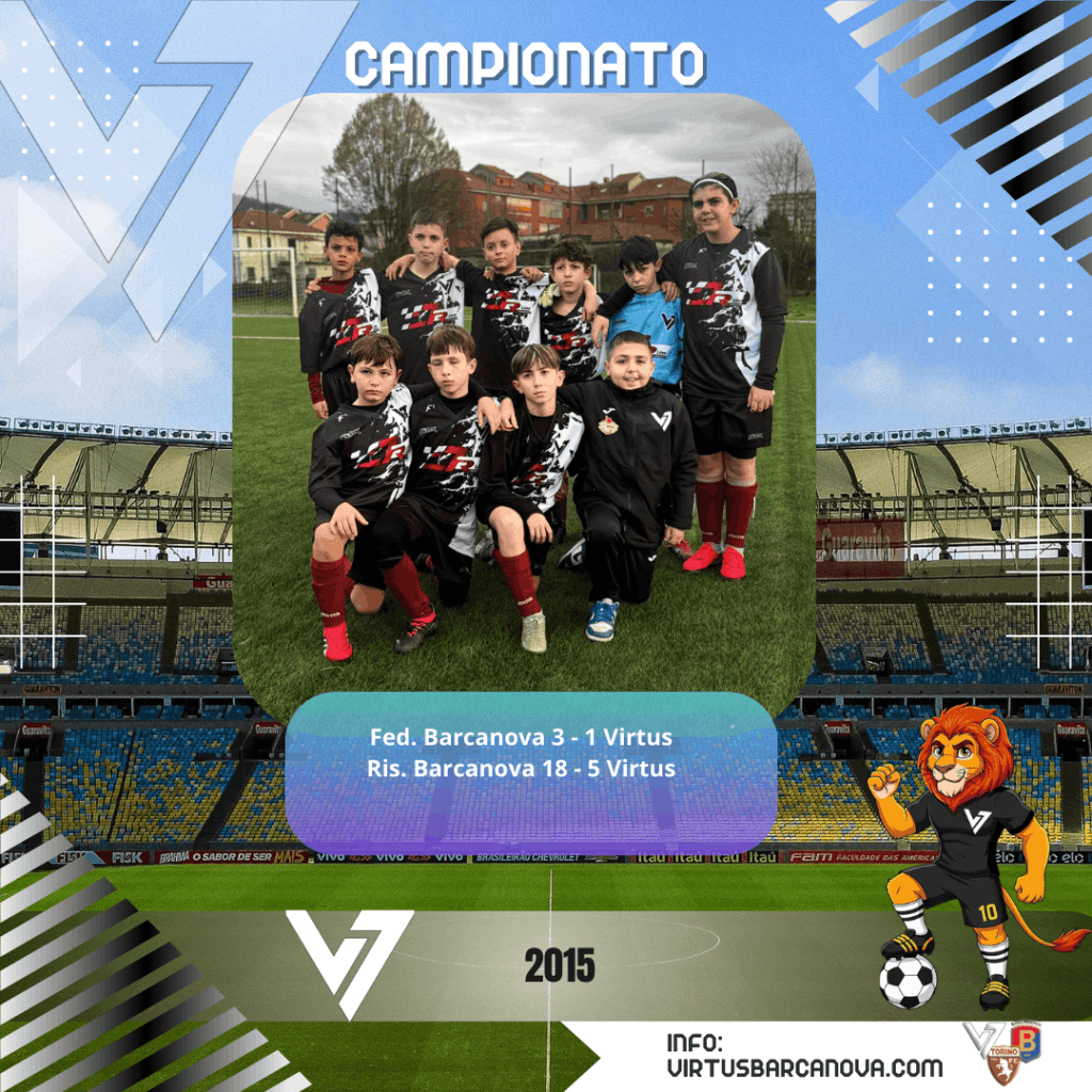 Campionato Pulcini 2015 Gir D Fed. Barcanova 3 1 Virtus Ris. Barcanova 18 5 Virtus