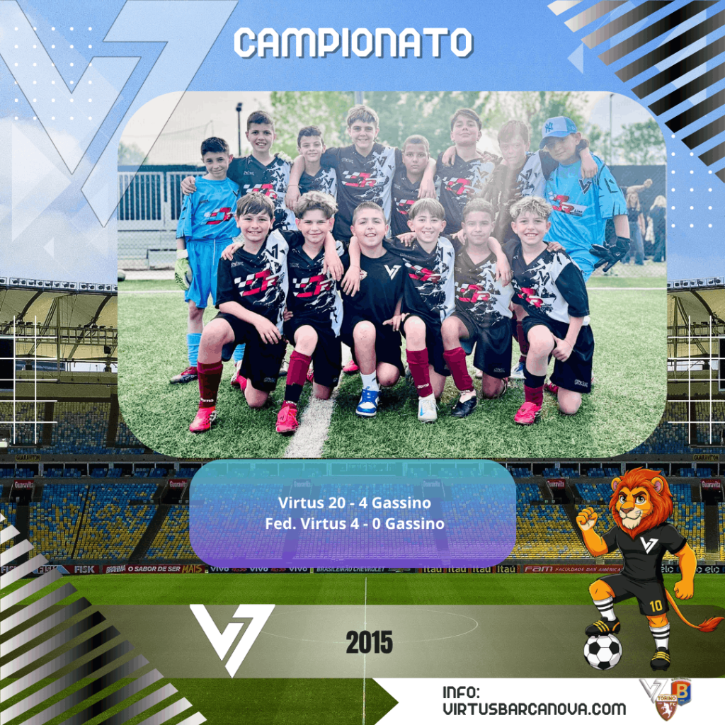 2015 Girone D. Ris. Virtus 20 4 Gassino Fed. Virtus 4 0 Gassino
