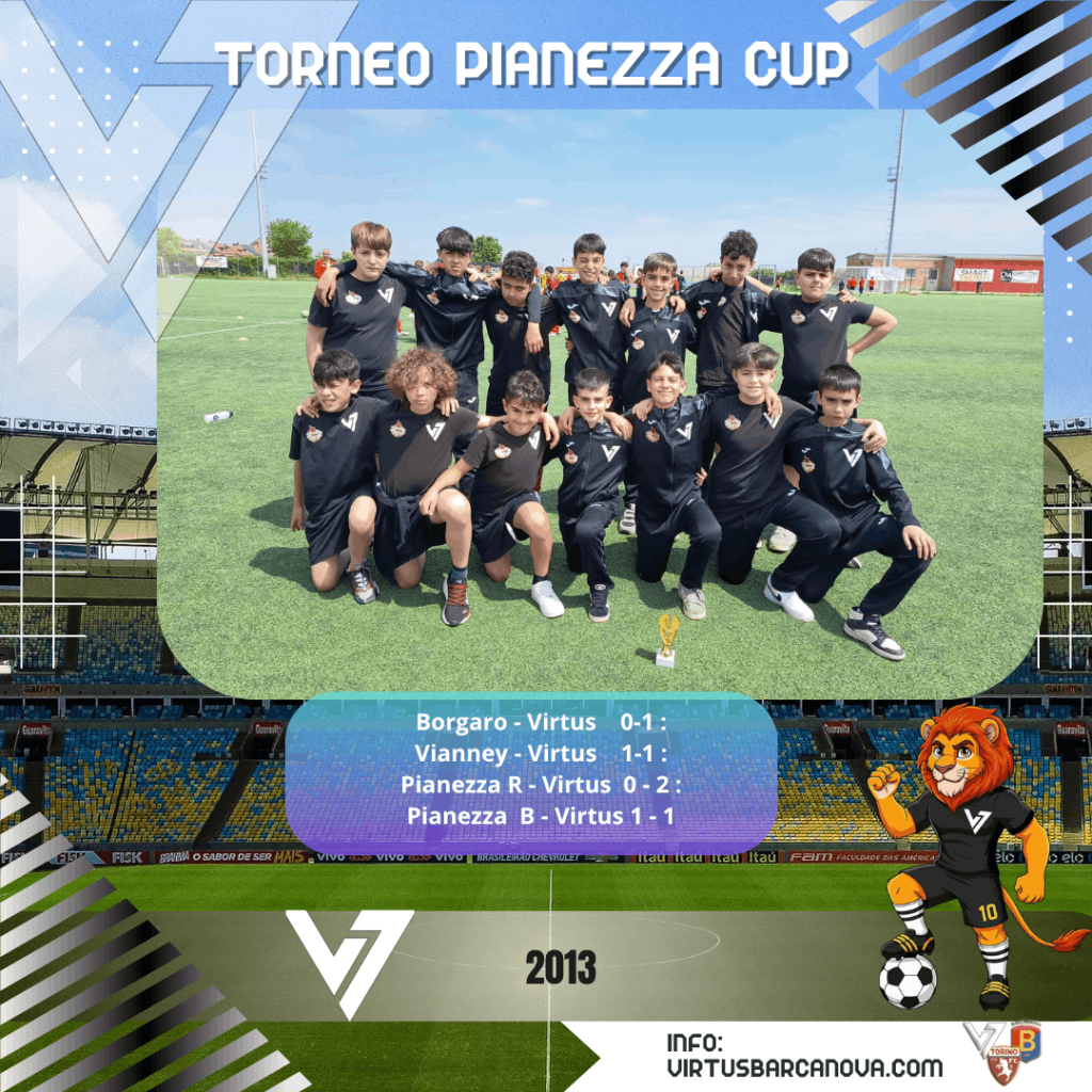 Torneo Pianezza Cup Borgaro Virtus 0 1 Vianney Virtus 1 1 Pianezza R Virtus 0 2 Pianezza B Virtus 1 1
