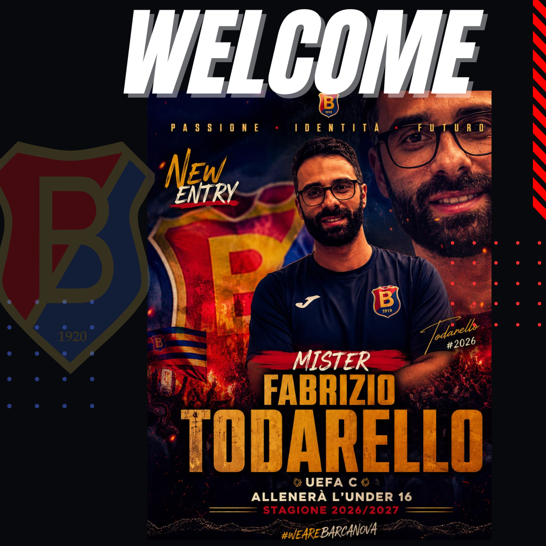 Fabrizio Todarello &egrave; il nuovo allenatore dell&rsquo;Under 16 Barcanova per la stagione 2026/2027