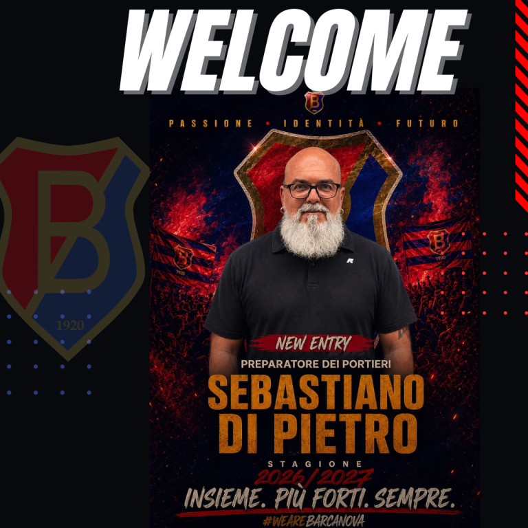 Sebastiano Di Pietro è il nuovo Preparatore dei Portieri del Barcanova per la stagione 2026/2027